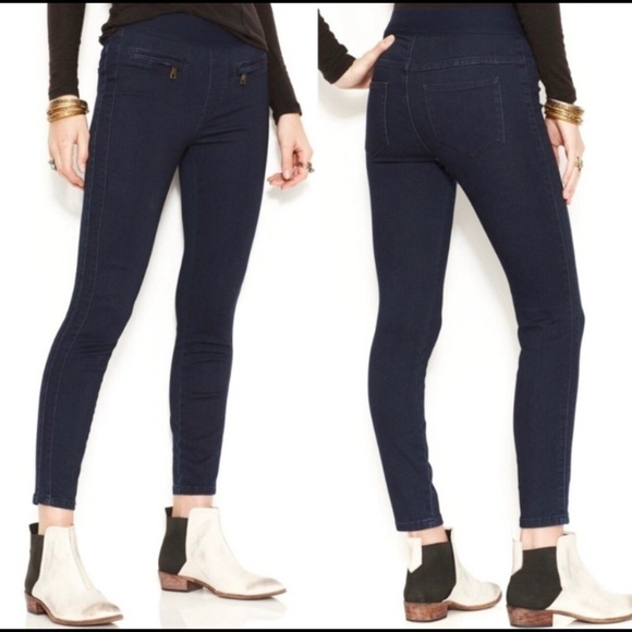 Free People Mid Rise Tuxedo Gummy Pull On Jegging, Size 26 - Picture 2 of 9